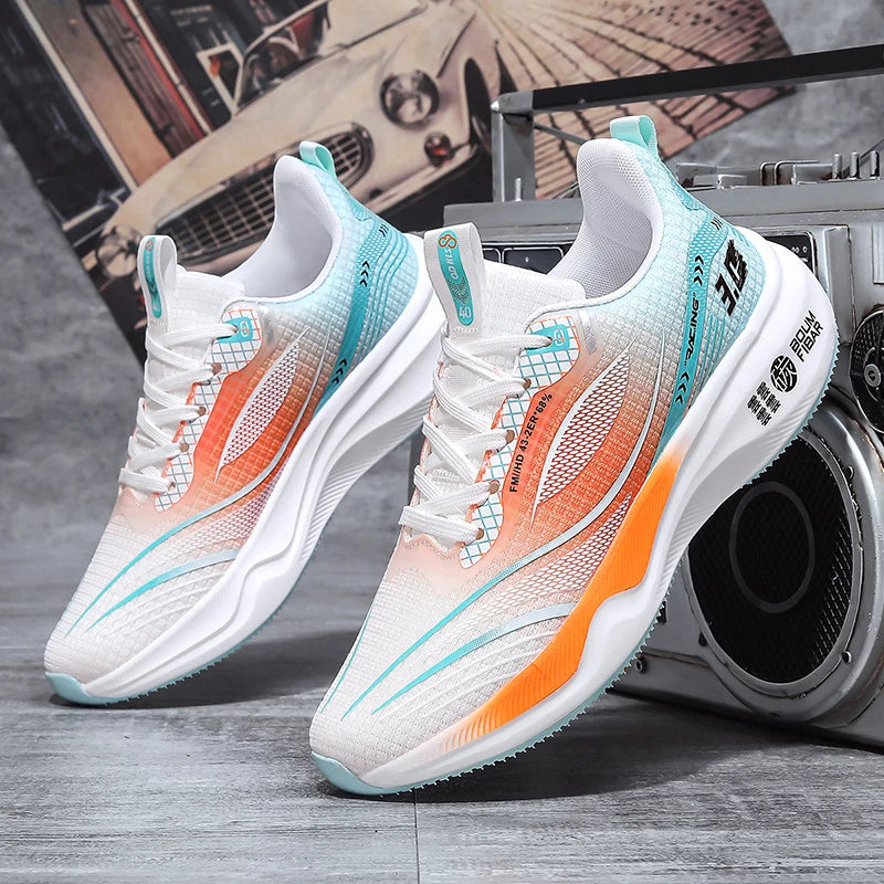 2025 OULYLAN Men Casual Sport Shoes Breathable Lightweight Sneakers Outdoor Mesh Running Shoes Athletic Jogging Walking Shoes