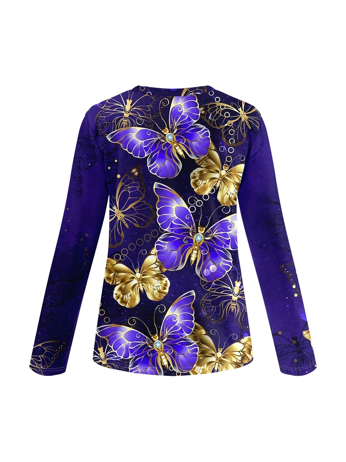 2025 Autumn and winter new fashion round neck long sleeve printed elegant casual loose hoodie