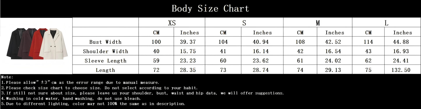 KONDALA Chic Brown Oversized Blazer Women V Neck Double Buttons Loose Blazer Jacket Fashion 2025 Fall Office Lady Casual Outwear