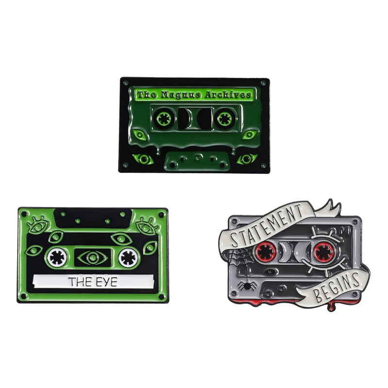 3pcs/sets Hard Enamel Pins Funny Creative Metal Brooches Jewelry Halloween Punk Cartoon Lapel Badge Accessories Gift for Friends