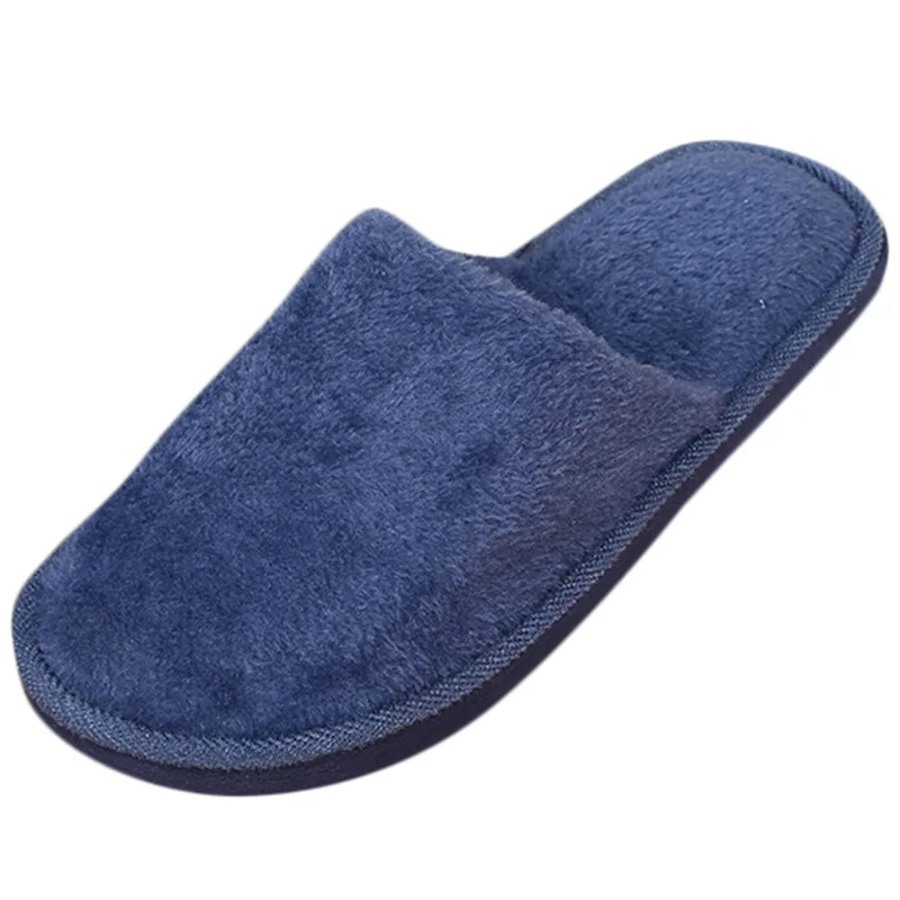 Men's solid color Plush Home Slippers Cute Autumn Winter Cotton Warm Slipper Kids Women Stuffed Doll Indoor Shoes New Year Gift