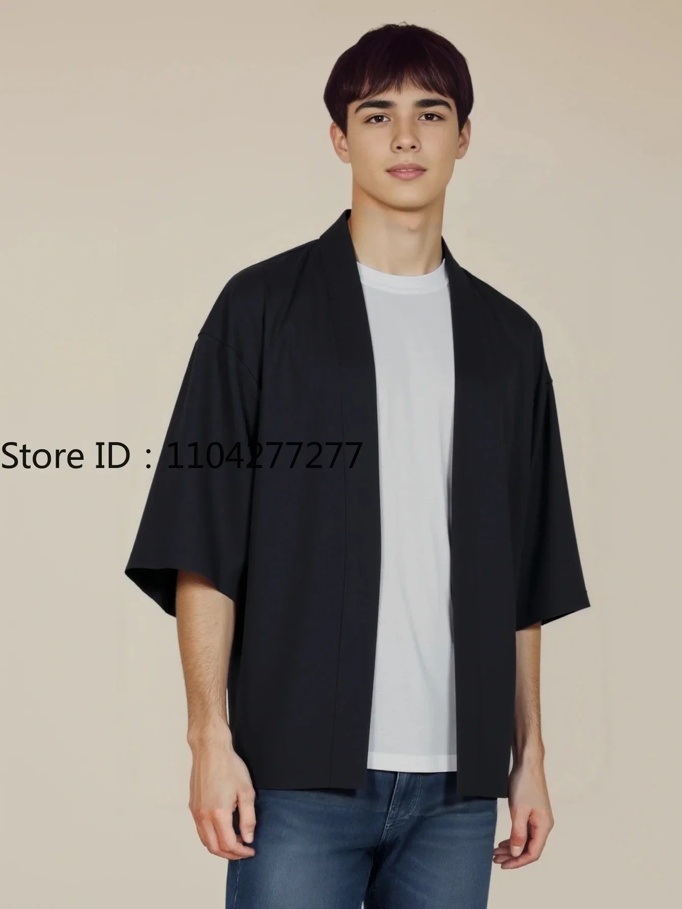 Black Mens Shirt Kimono Shirt Kimono Cardigans Chinese Style Traditional Men Summer Lightweight Japanese Kimono Men Cardigan