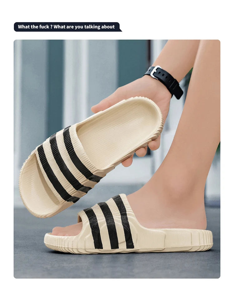 Fashion men's summer light EVA slippers massage slippers indoor and outdoor sandals new non-slip shower slippers women 36-46