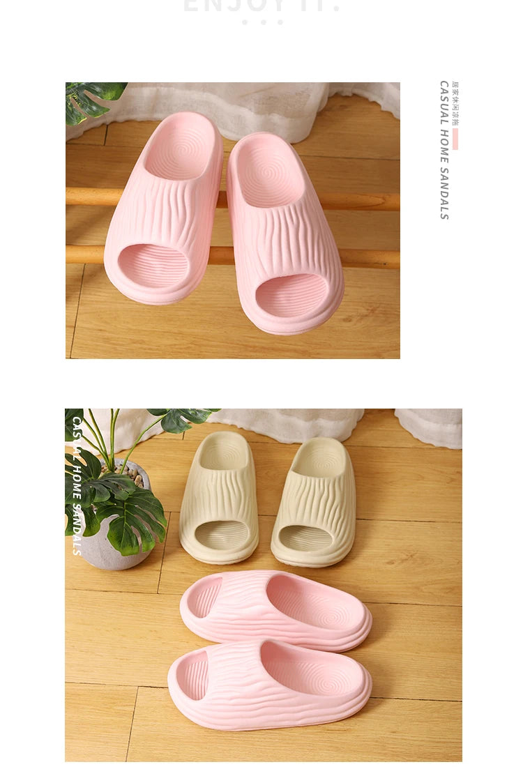Women's Super Soft Eva Thick Platform Slides Minimalist And Comfortable Indoor Bathroom Non-Slip Slippers Women's Slippers