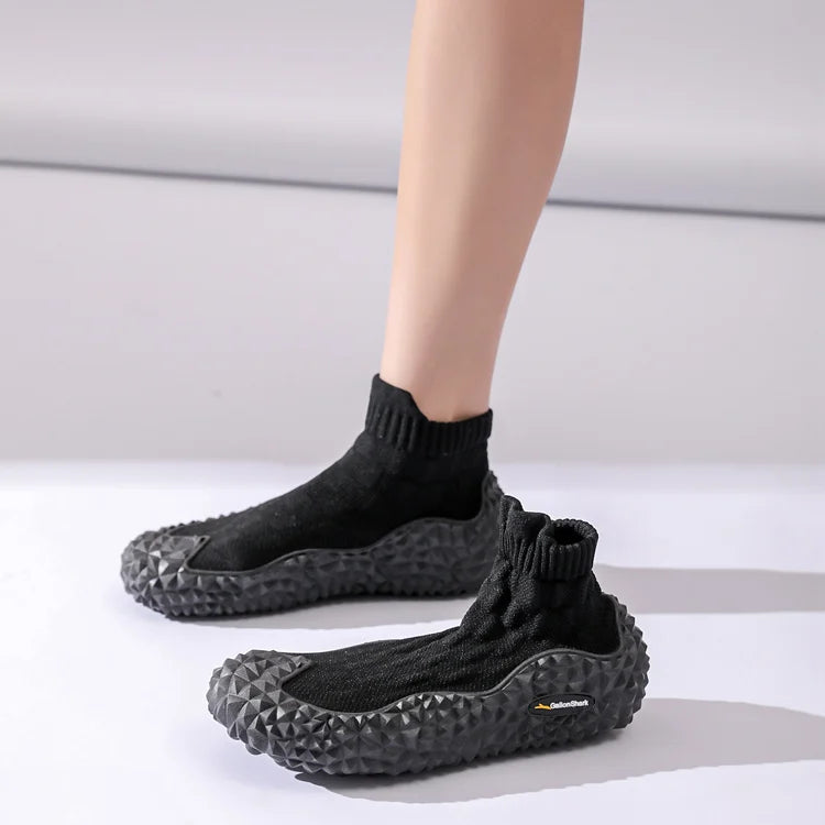 Golen Shark women's silent soft sole cushioned shoes Squat silent hard pull fitness shoes casual shoes
