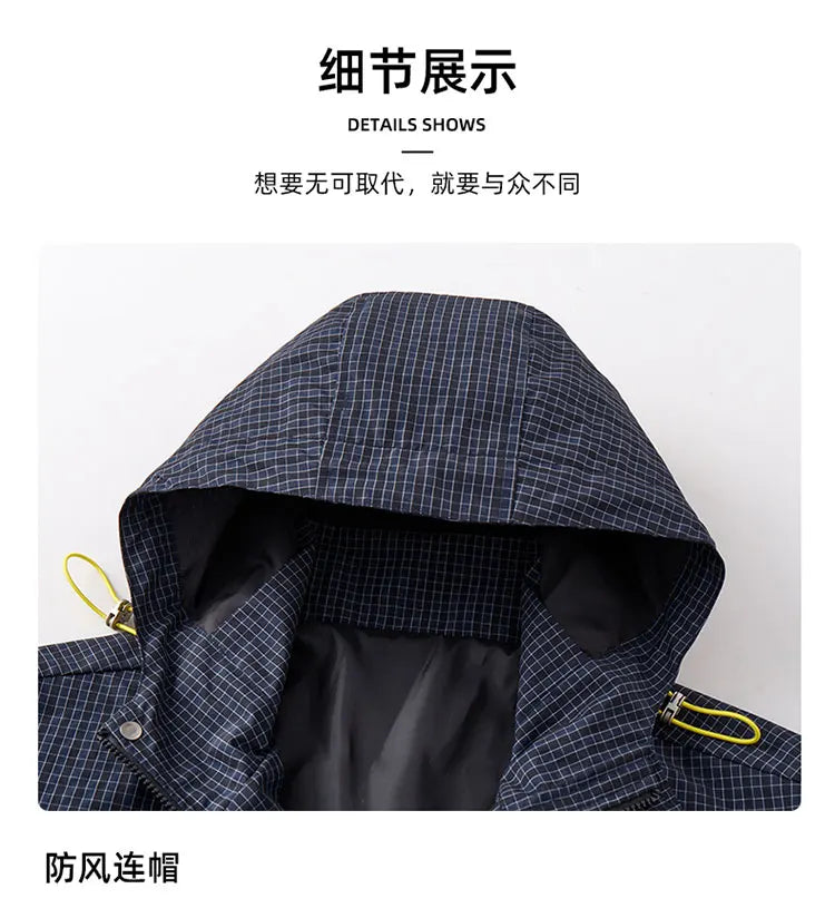 Spring and Autumn Outdoor Sports Outing Camping Storm Jacket Men's and Women's Waterproof Windproof Ski Mountaineering Jacket