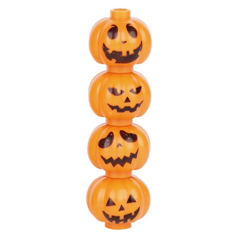 Halloween Parts Spider Web Pumpkin Snake Horror MOC Bricks Building Blocks Toys for Children Christmas Gifts