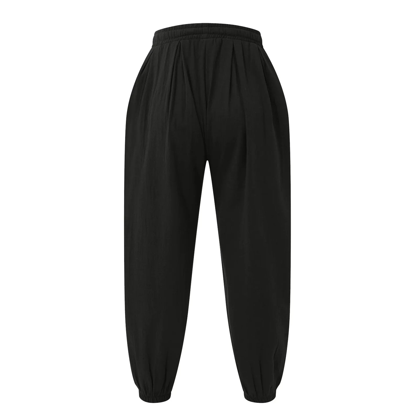New Oversize Men Loose Harem Pants Autumn Chinese Linen Overweight Sweatpants High Quality Casual Brand Trousers Male