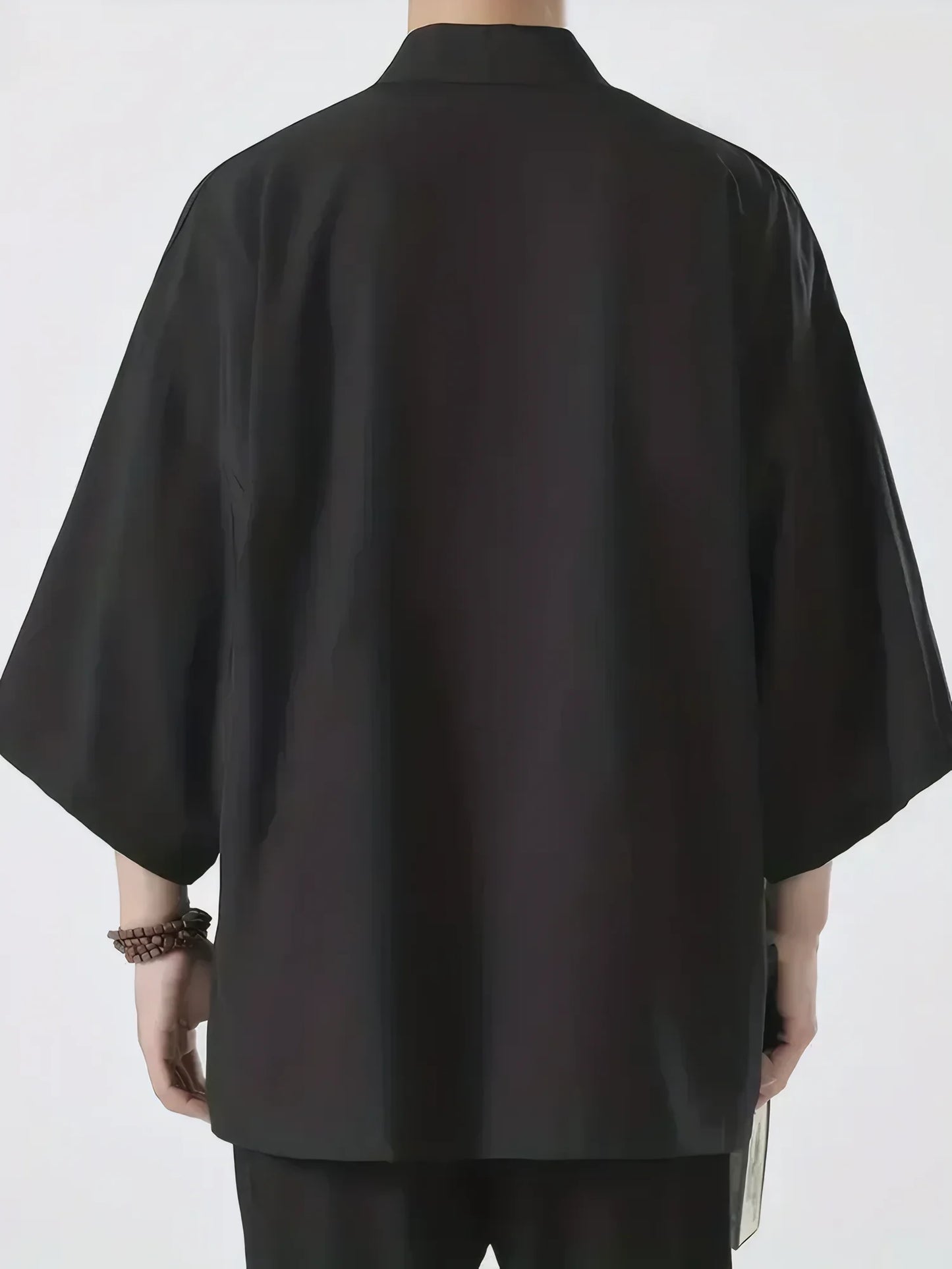 Black Mens Shirt Kimono Shirt Kimono Cardigans Chinese Style Traditional Men Summer Lightweight Japanese Kimono Men Cardigan