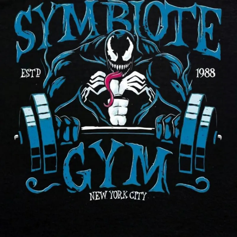 Marvel Venom Printed Tank Top Men's Sports Fitness Top Sweatshirt Summer Loose Breathable Thin Casual Sleeveless T-shirt Trendy