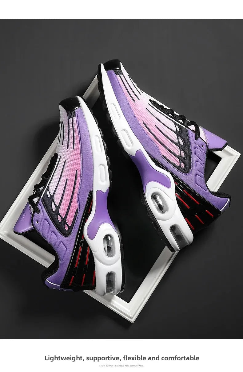 2024 New Spring Large Size Couple Air Cushion Sports Shoes Student Running Shoes Men Casual Trendy Sport Shoes Breathable