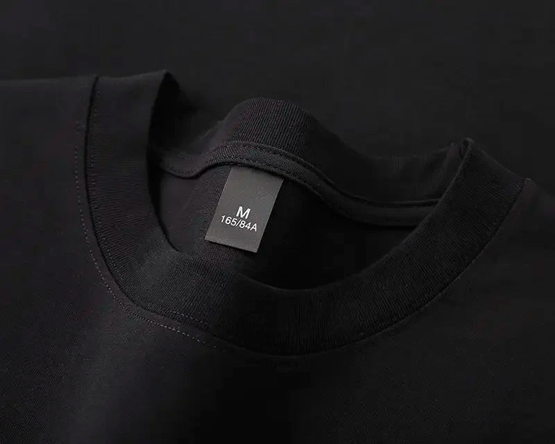 600grams 100% Cotton Men Oversized Heavyweight T Shirt Summer Women Short Sleeve Top Casual Men's Tees