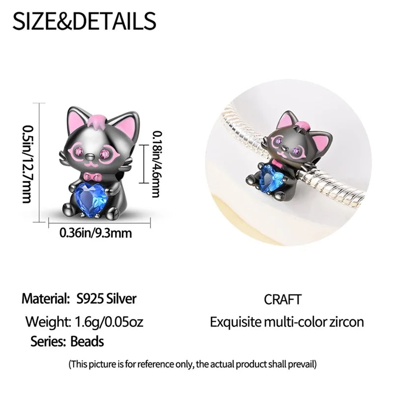 S925 Sterling Silver Owl Squirrel Bear Hedgehog Cute Animal Series Creative Charms Beads Fit Pan Original Bracelets DIY Jewelry