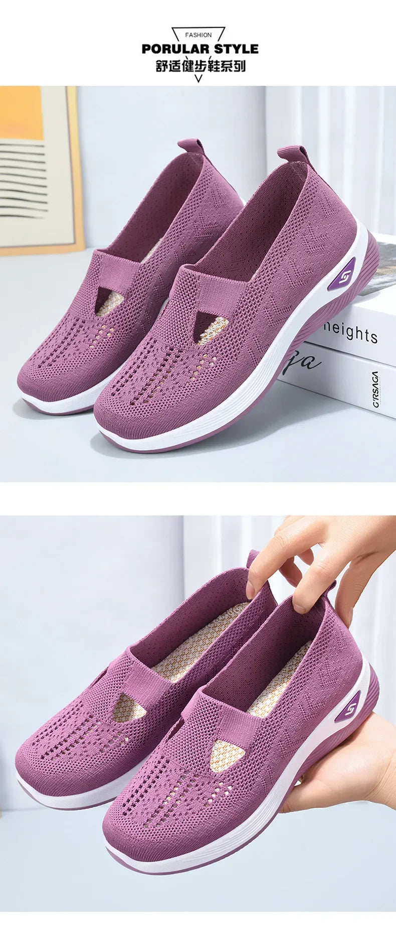 Women's Shoes 2025 Summer Casual Sneakers Breathable Mesh Chunky Sole Affordable Free Shipping