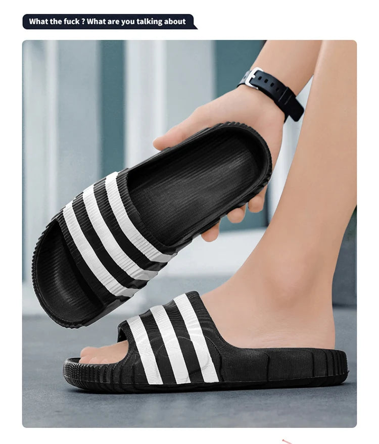 Fashion men's summer light EVA slippers massage slippers indoor and outdoor sandals new non-slip shower slippers women 36-46