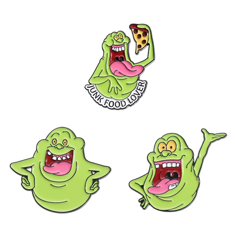 3pcs/sets Hard Enamel Pins Funny Creative Metal Brooches Jewelry Halloween Punk Cartoon Lapel Badge Accessories Gift for Friends