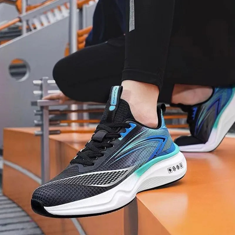 Summer Cross-border Hot Sale Men's Women Sneakers High Quality Breathable Damping Air-cushion Running Shoes Zapatillas Plus 46