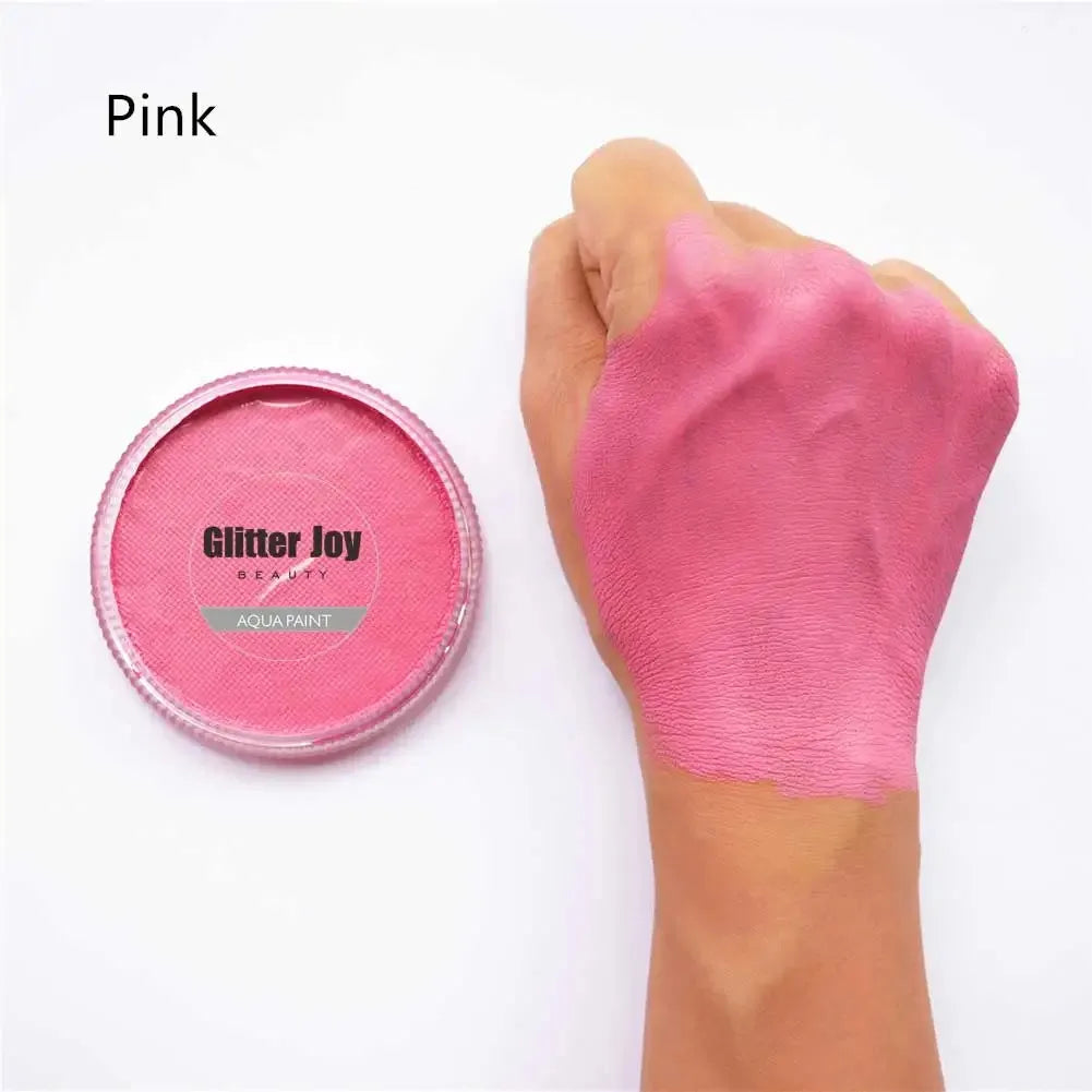 30g/pc GlitterJoy Water Activated Face Body Painting Makeup Pigment For Cosplay, Festival, Halloween Costume