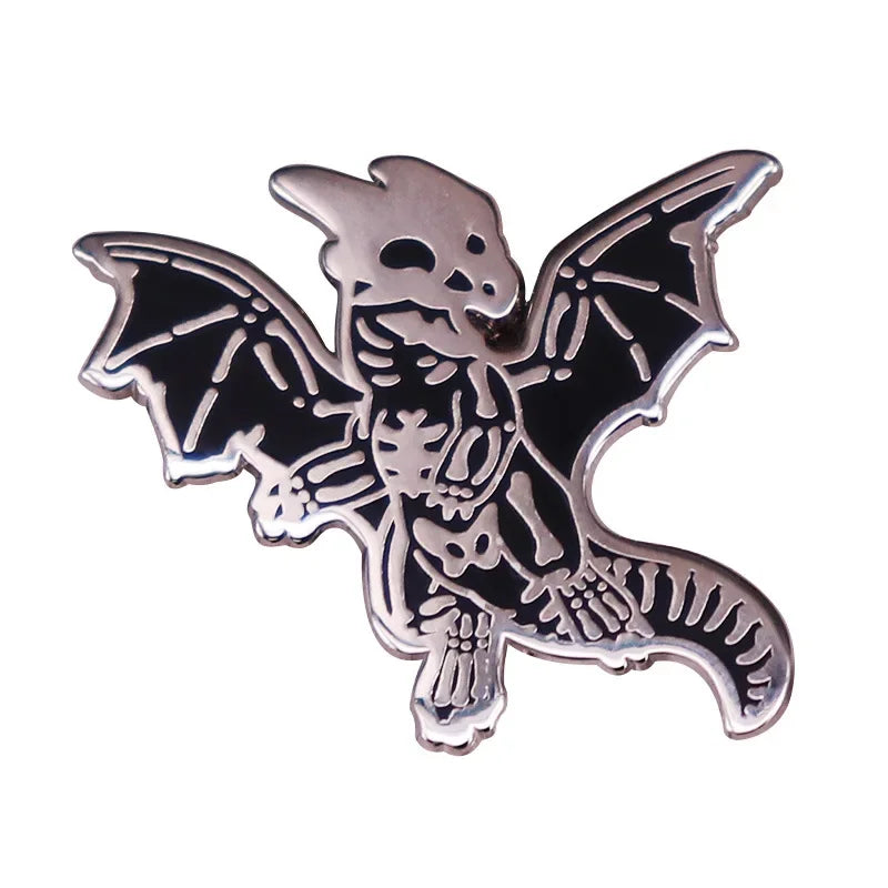 NEW Gothic Enamel Pins Halloween Terror Metal Brooch Send Friend Fans Boutique Medal Gift Fashion Anime Badges Collecting