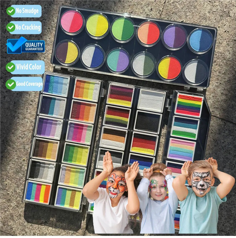 30g/pc GlitterJoy Water Activated Face Body Painting Makeup Pigment For Cosplay, Festival, Halloween Costume