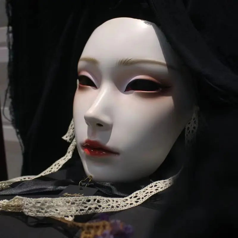 Halloween: New Ancient Women's Mask, Men's Mask, Han Costume Party Dressing National Style Full Face Ancient Dance Art