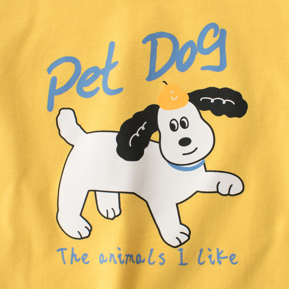 Summer Girls’ Puppy Cartoon and Letters Print T-shirt in European and American Style