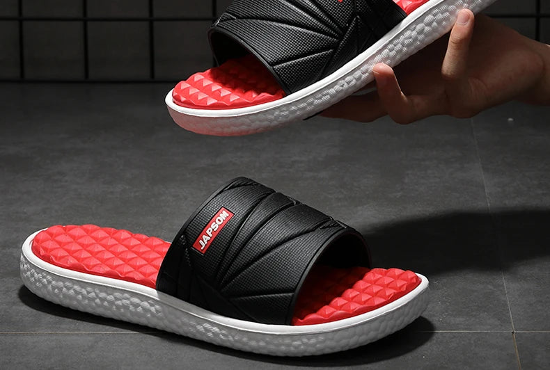 Summer Men Big Size Indoor EVA Massage Slippers Men's Slides House Room Home Shoes Soft Slipers Chausson Homme Pantoufle 48 49