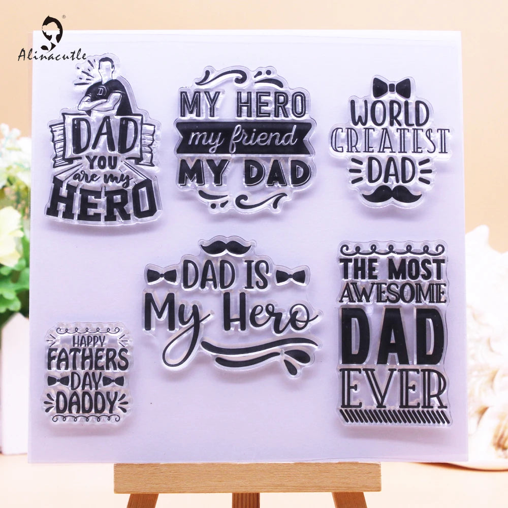 Alinacutle CLEAR STAMPS Halloween Tags DIY Card Scrapbooking Paper Craft Rubber Transparent Silicon Stamps