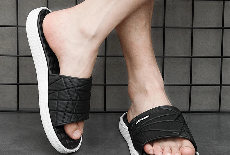 Summer Men Big Size Indoor EVA Massage Slippers Men's Slides House Room Home Shoes Soft Slipers Chausson Homme Pantoufle 48 49