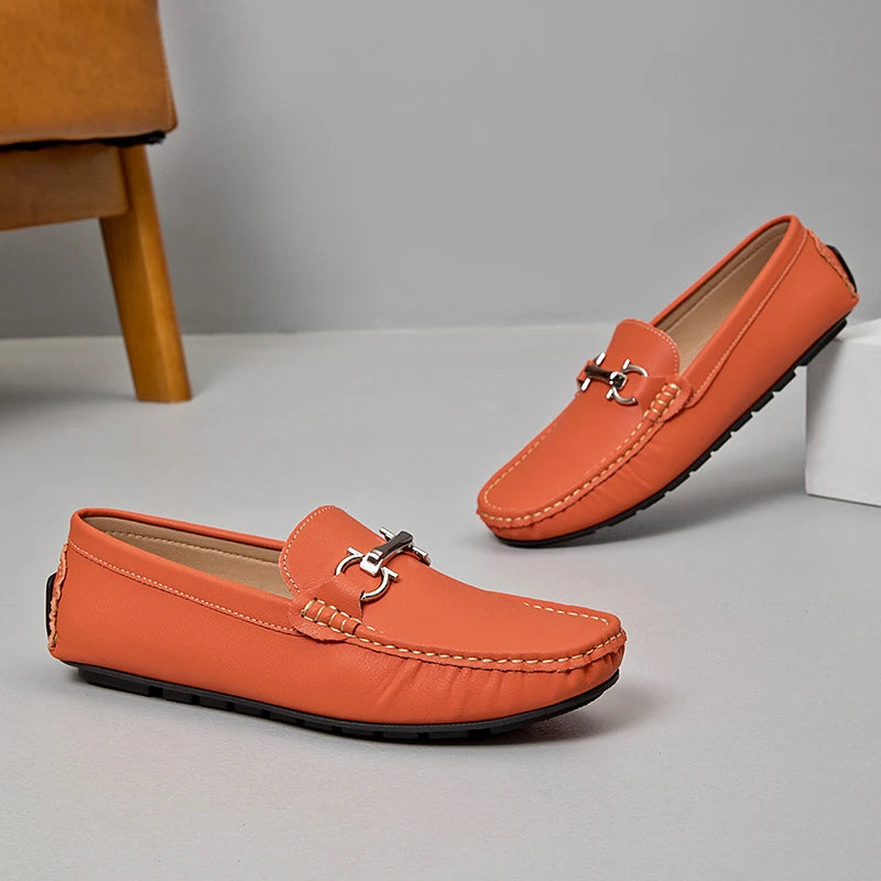 YRZL Mens Loafers Casual Slip On Comfortable Shoes for Men PU Leather Lightweight Non Slip Walking Sneakers Outdoor Shoes