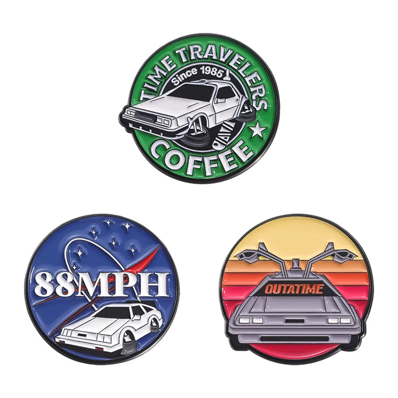 3pcs/sets Hard Enamel Pins Funny Creative Metal Brooches Jewelry Halloween Punk Cartoon Lapel Badge Accessories Gift for Friends
