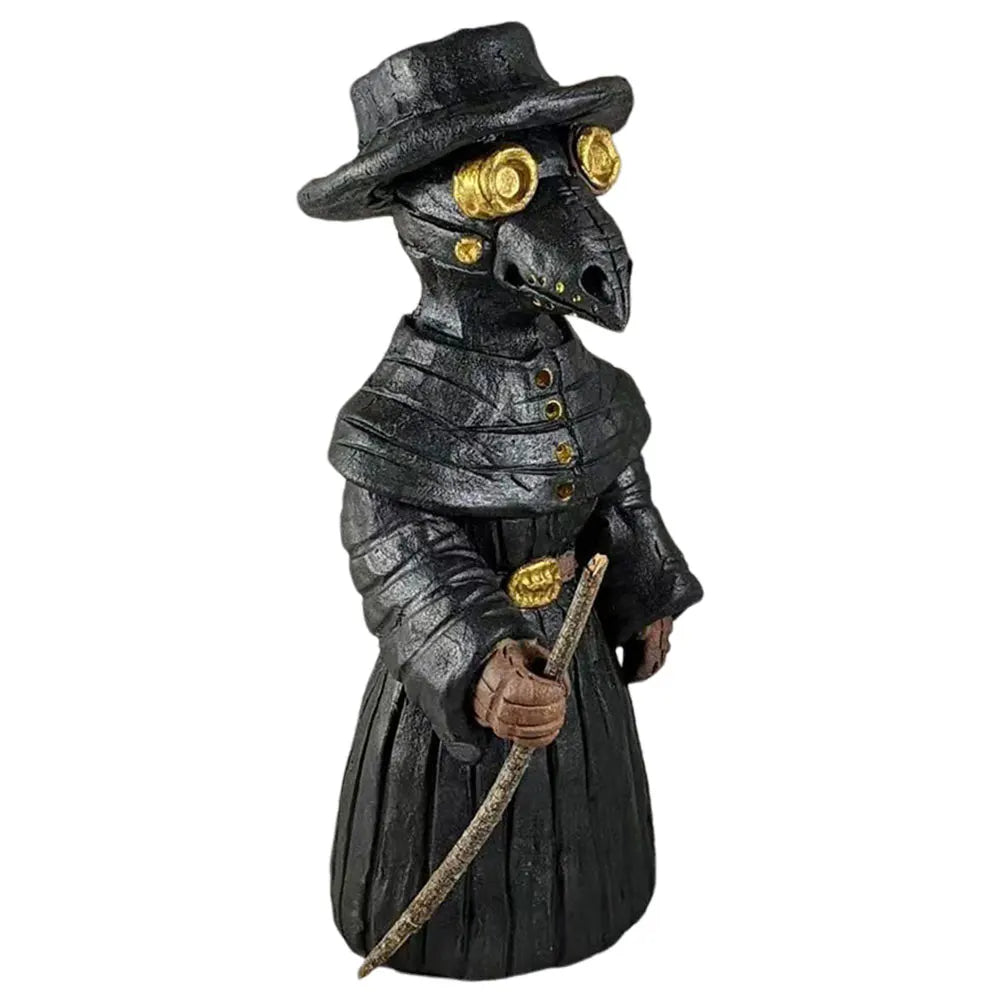 Halloween Plague Doctor Incense Burner Mr. Crow Decompresse Anxiety Relief Desktop Resin Ornament Mr. Crow Incense Burner Statue