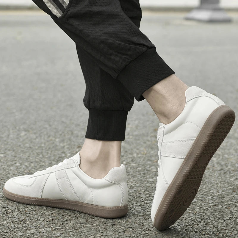 Genuine Leather Men's Casual Shoes Non Slip Male Walking Sneakers Comfortabel Tenis Masculino New Leisure Walk Outdoor Footwear