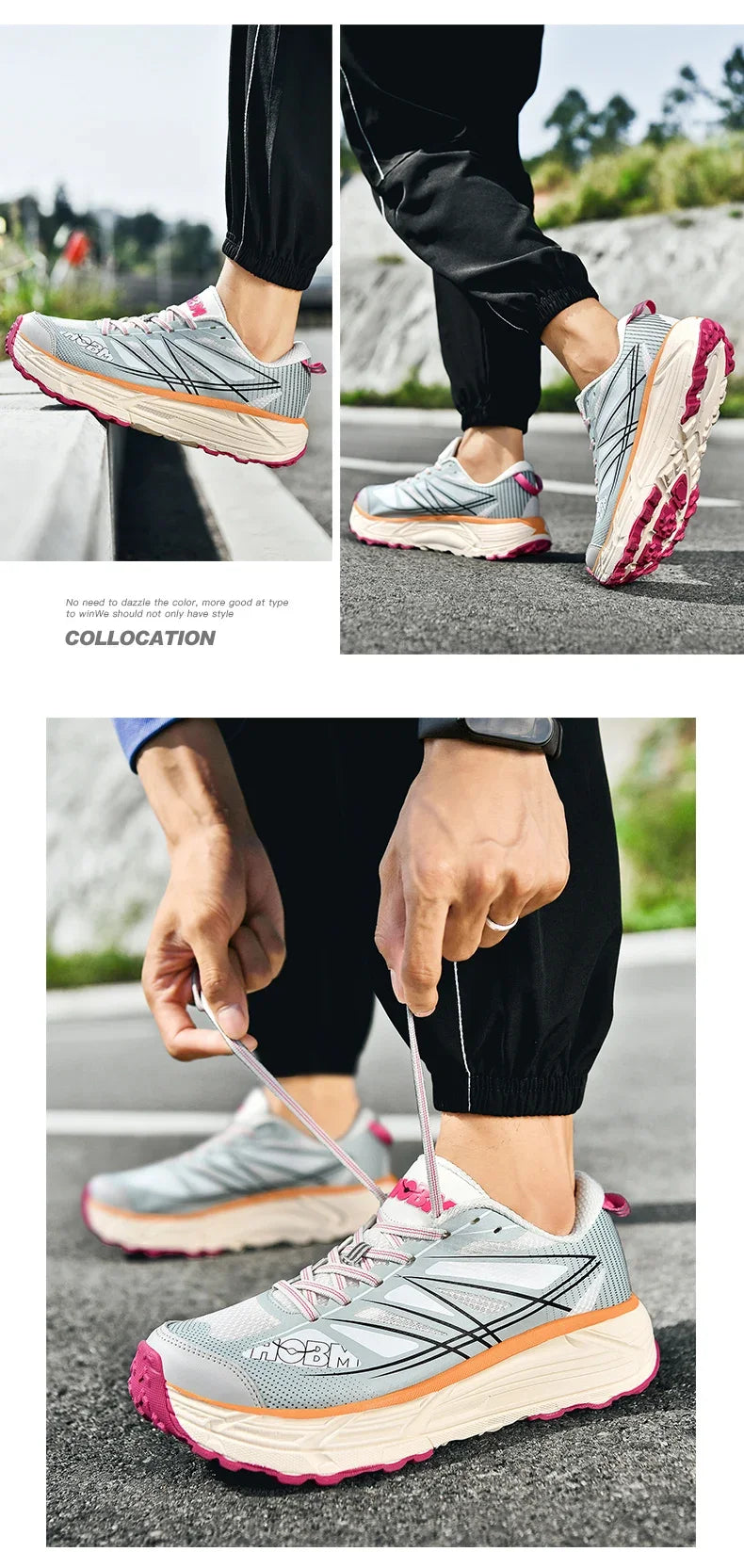 2025 Marathon Air Cushion Men Sports Running Shoes Breathable Lightweight Women Comfortable Athletic Training Climbing Sneakers