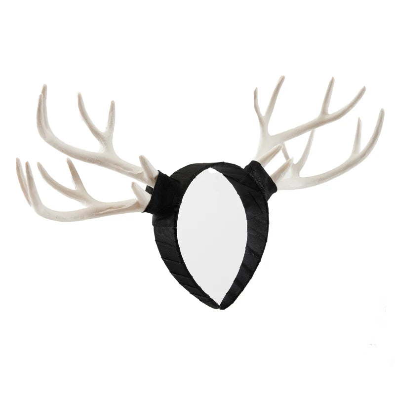 Women’s Antler Headband Vintage Retro Demon Horn Devil Hairband Gothic Lolita Halloween Cosplay Headwear Prop