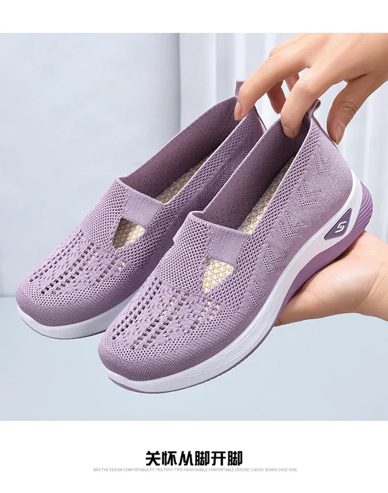 Women's Shoes 2025 Summer Casual Sneakers Breathable Mesh Chunky Sole Affordable Free Shipping