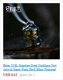 BEIER Wholesale Classic Garden Flower Skull Ring For Man Stainless Steel Man's Punk Style Jewelry BR8-071 US Size Halloween Gift