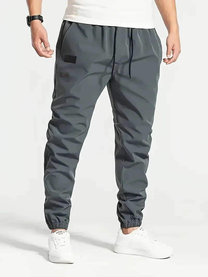 2025 NEW Spring Autumn Slim Men Pants sports casual Joggers trousers Mens Solid Color Straight Pants thin Woven Daily Sweatpants