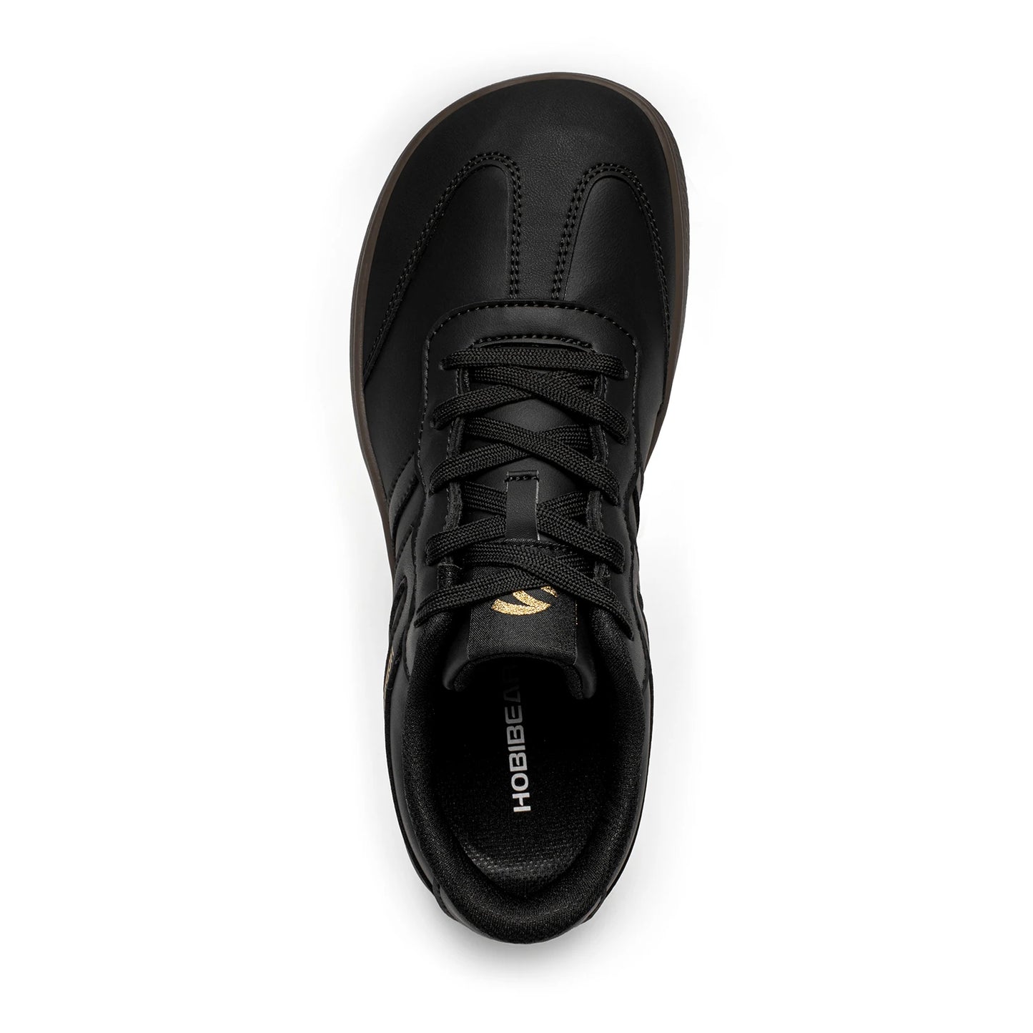 HOBIBEAR Unisex Wide Toe Shoes Artificial Leather Sneakers Casual Lace Up Retro Fashion Shoes for Women Men