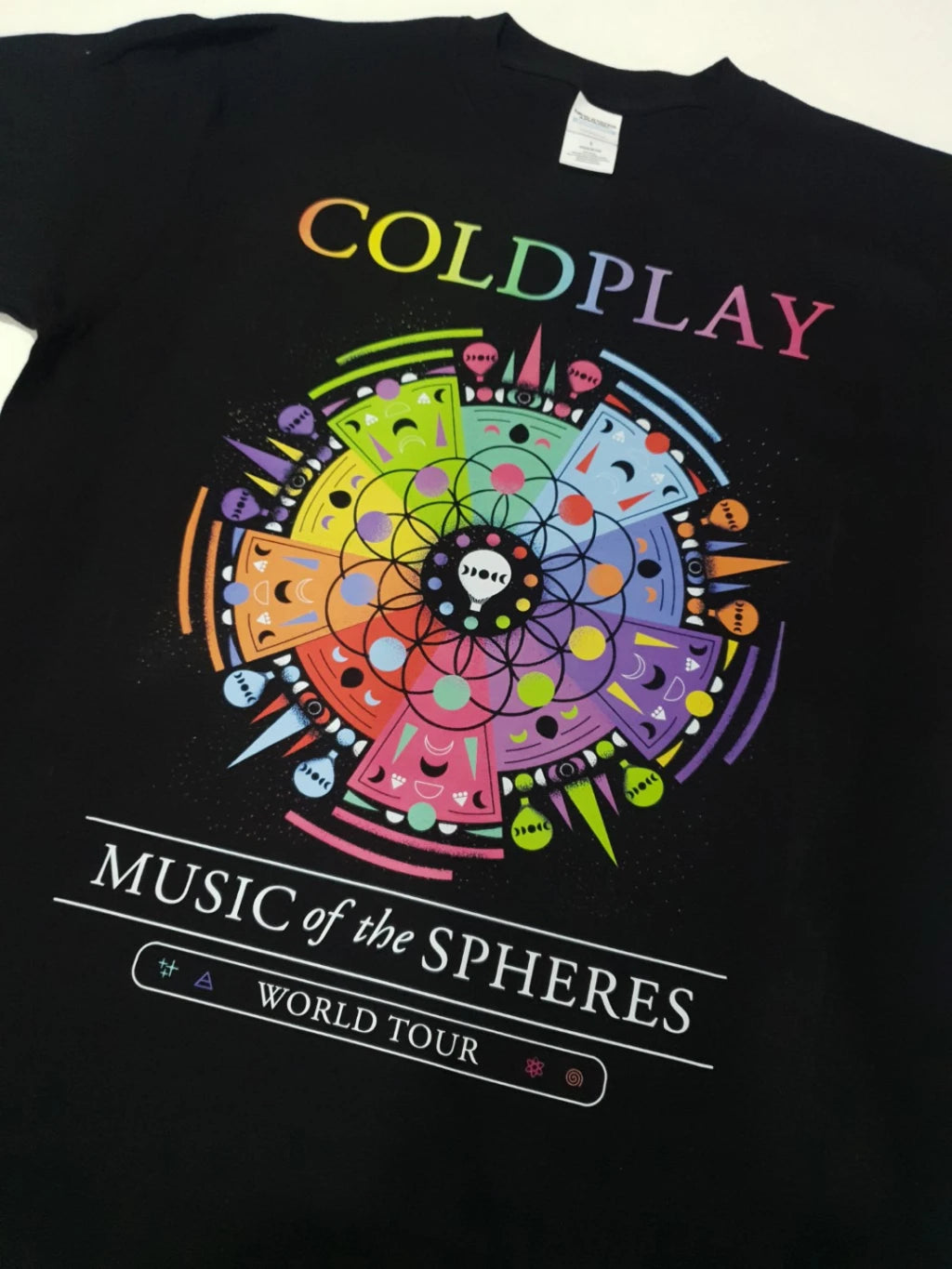 Cold-play Music of The Spheres World Tour 2025 Tshirts Cotton Tees Heavy Mental Fashion Graphic T-shirt Short Sleeve Unisex Tops