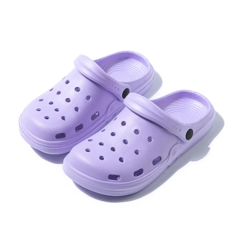 Women Summer Beach Sandals Casual Garden Clogs Outdoor Closed Toe Sandals for Men Couples Non Slip House Shower Slippers