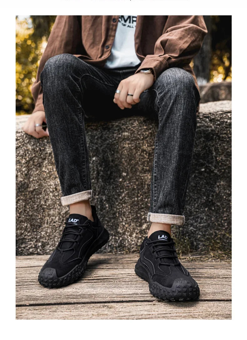 Men's Breathable Mesh Sport Shoes Casual Outdoor Climbing Anti-slip Wear-resistant Workwear Mountain Climbing Shoes Hot Sale Of