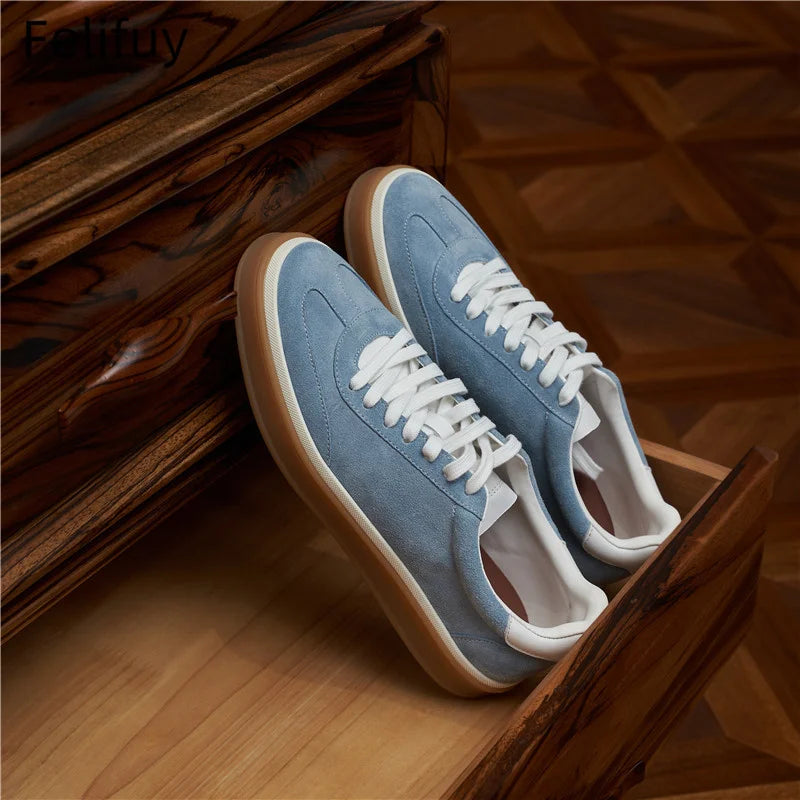 Men's Tenis Masculino Shoes Men's Leather Skate Shoes Men Fashion Casual Walking Shoes Classic Flats Men Lace-Up Mens Sneakers