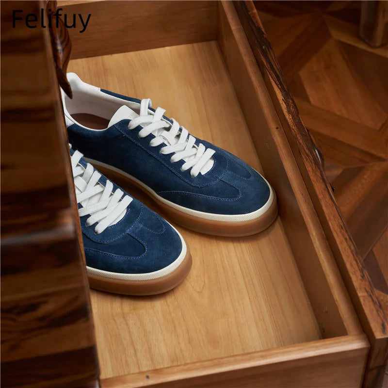 Men's Tenis Masculino Shoes Men's Leather Skate Shoes Men Fashion Casual Walking Shoes Classic Flats Men Lace-Up Mens Sneakers