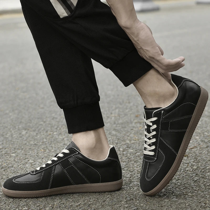 Genuine Leather Men's Casual Shoes Non Slip Male Walking Sneakers Comfortabel Tenis Masculino New Leisure Walk Outdoor Footwear