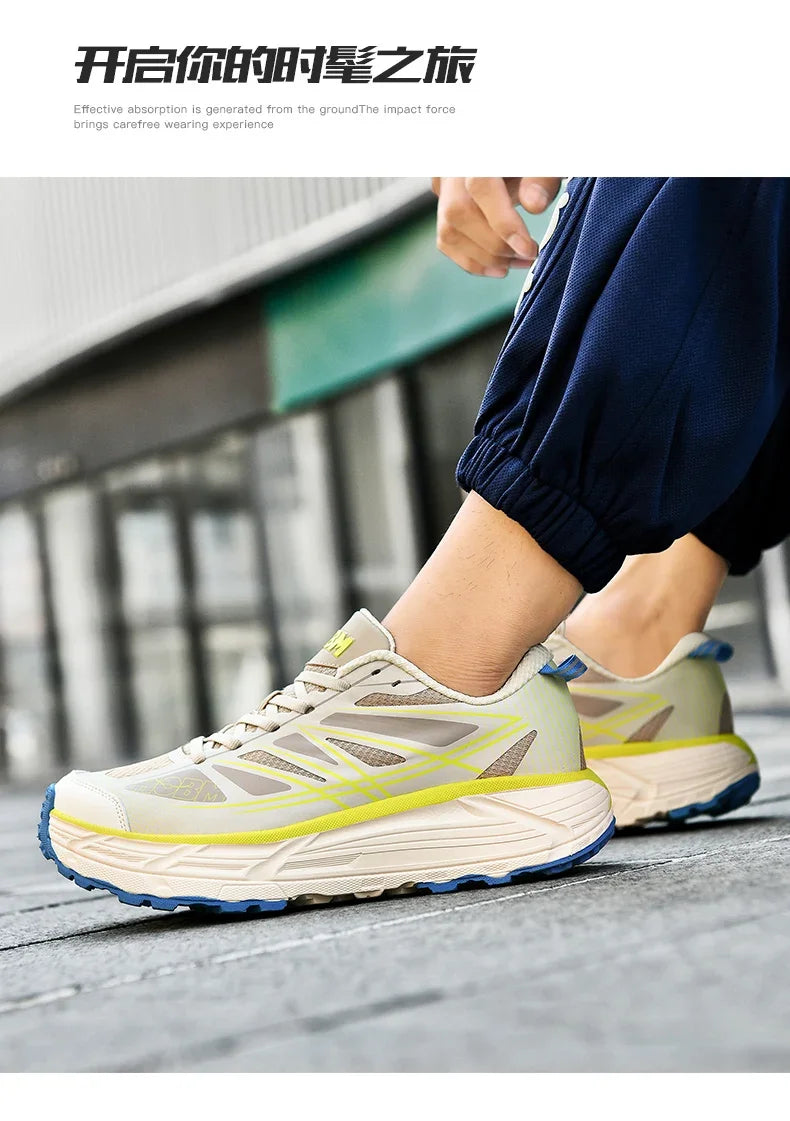 2025 Marathon Air Cushion Men Sports Running Shoes Breathable Lightweight Women Comfortable Athletic Training Climbing Sneakers
