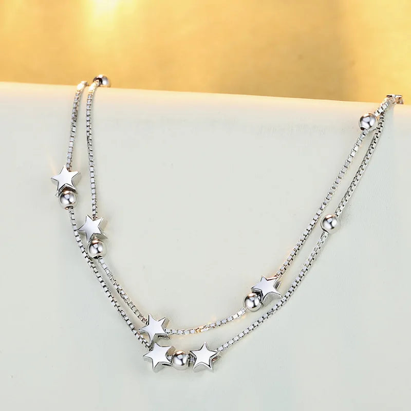 Beautiful Stars Bracelets for Women Korean Fashion Designer Party Wedding Jewelry Holiday Gifts