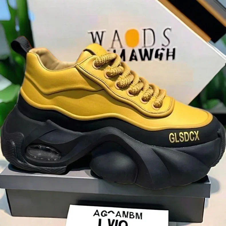 2025 Designer Style Mens Shoes Outdoors Comfortable Men Thick Platform Sneakers Fashion Casual Elevator Shoes New Trainers Tenis