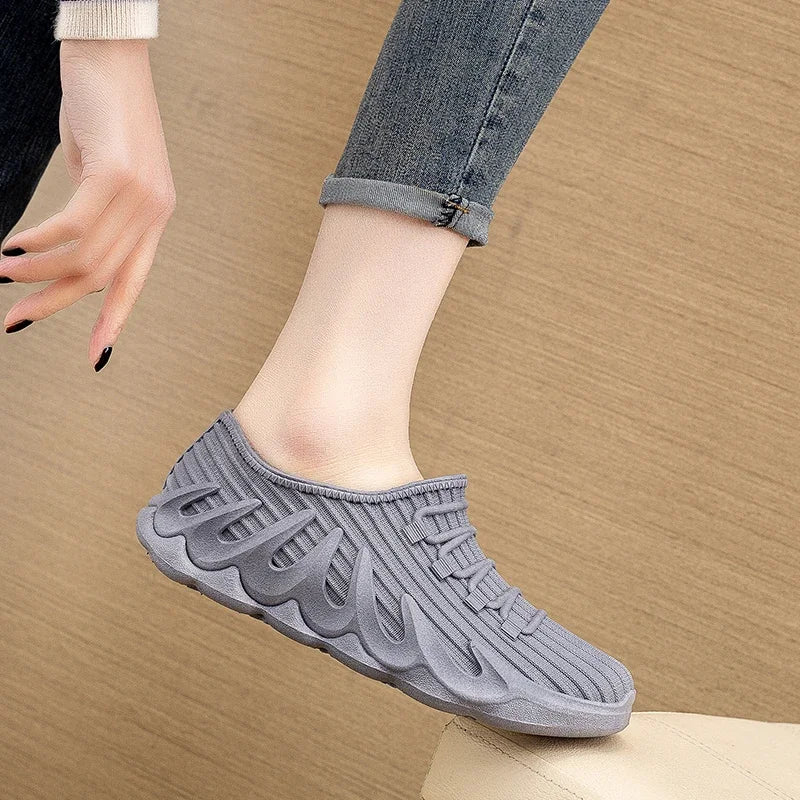 2024 Summer New Couple Men and Women's Waterproof Low Top Rainshoes Fashion Thick Sole Anti Slip Fishing Kitchen Work Rainboots