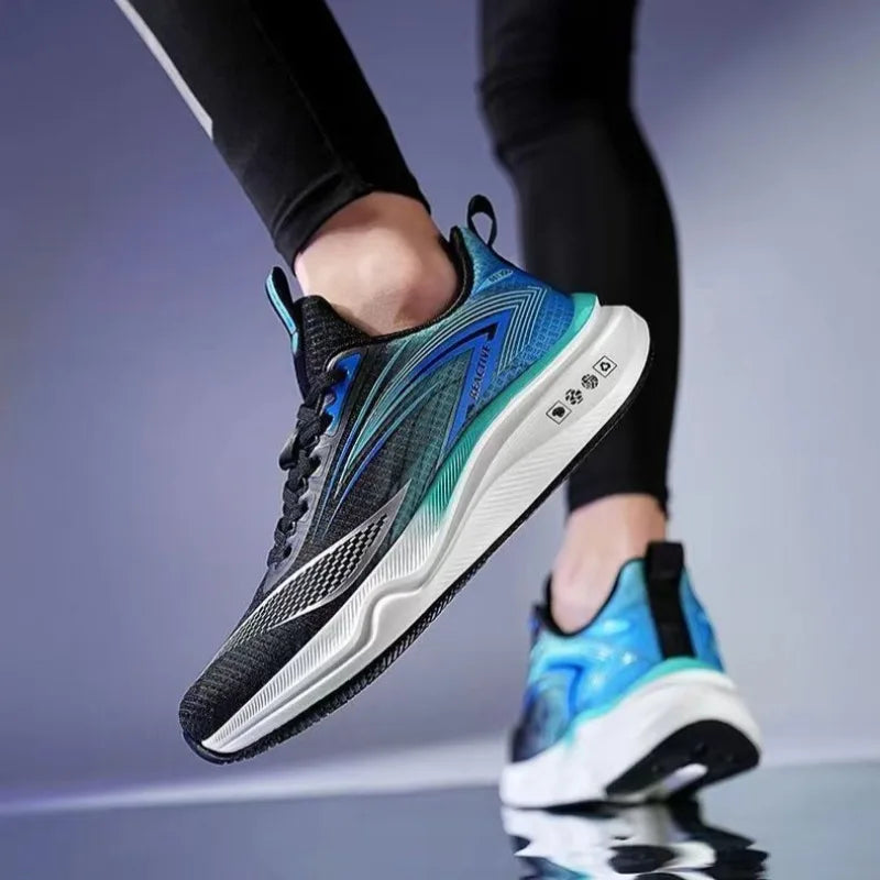 Summer Cross-border Hot Sale Men's Women Sneakers High Quality Breathable Damping Air-cushion Running Shoes Zapatillas Plus 46